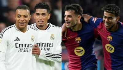 التشكيل المتوقع لمباراة برشلونة وريال مدريد في نهائي كأس السوبر الإسباني