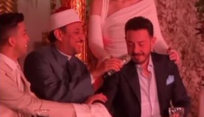 أول فيديو وصور من زواج ليلي أحمد زاهر وهشام جمال