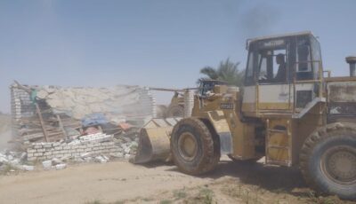 إزالة التعديات على مساحة 507 أفدنة بمدينتي بنى سويف والفشن الجديدتين